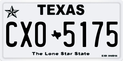TX license plate CXO5175