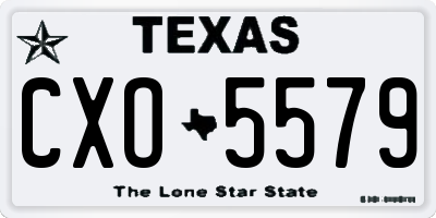 TX license plate CXO5579
