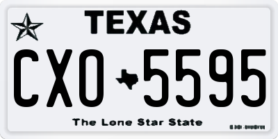 TX license plate CXO5595