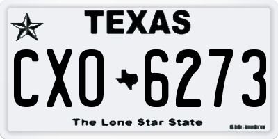 TX license plate CXO6273