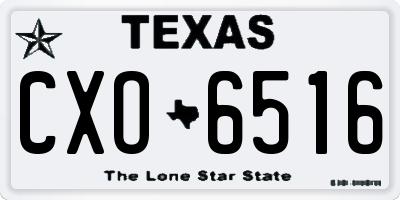 TX license plate CXO6516