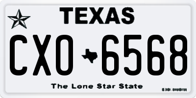 TX license plate CXO6568