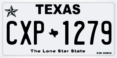 TX license plate CXP1279
