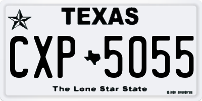 TX license plate CXP5055