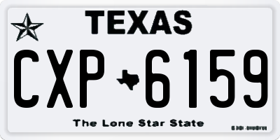 TX license plate CXP6159