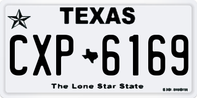 TX license plate CXP6169