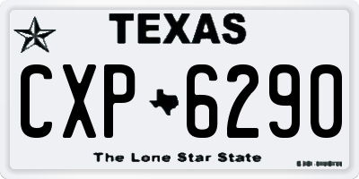 TX license plate CXP6290