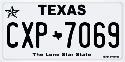TX license plate CXP7069