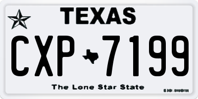TX license plate CXP7199