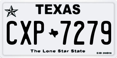 TX license plate CXP7279
