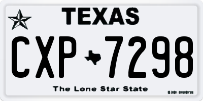 TX license plate CXP7298