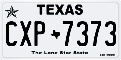 TX license plate CXP7373