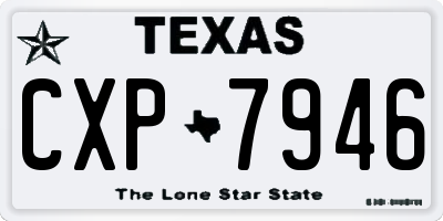 TX license plate CXP7946
