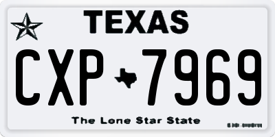 TX license plate CXP7969