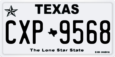 TX license plate CXP9568