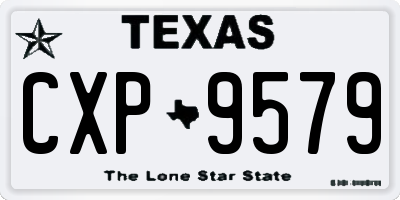 TX license plate CXP9579