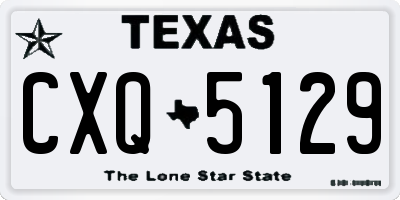 TX license plate CXQ5129