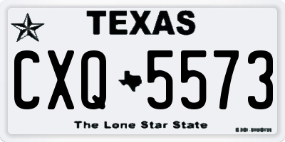 TX license plate CXQ5573