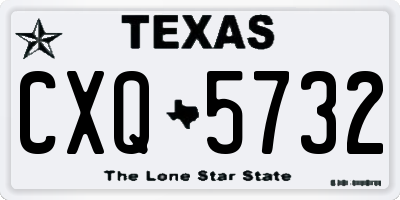 TX license plate CXQ5732