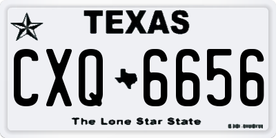TX license plate CXQ6656
