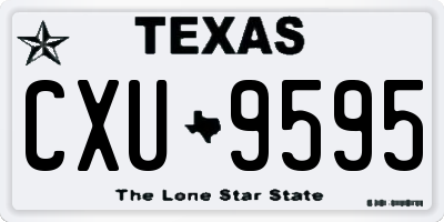 TX license plate CXU9595