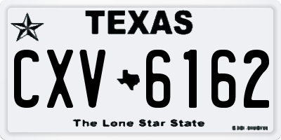 TX license plate CXV6162