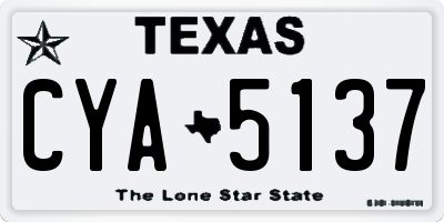 TX license plate CYA5137