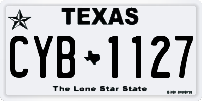 TX license plate CYB1127