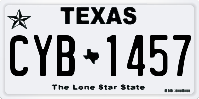 TX license plate CYB1457