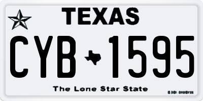 TX license plate CYB1595