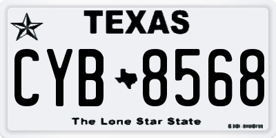 TX license plate CYB8568