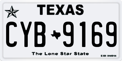 TX license plate CYB9169