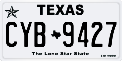 TX license plate CYB9427