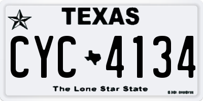 TX license plate CYC4134