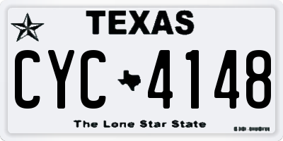 TX license plate CYC4148