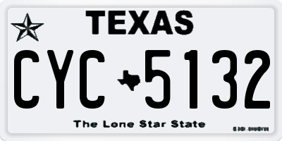 TX license plate CYC5132