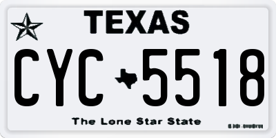 TX license plate CYC5518