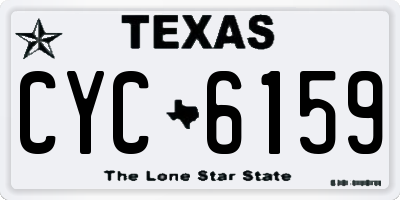 TX license plate CYC6159