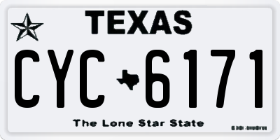 TX license plate CYC6171