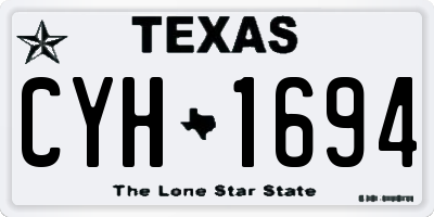 TX license plate CYH1694