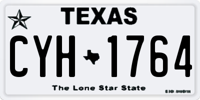 TX license plate CYH1764