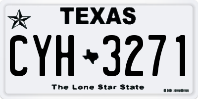 TX license plate CYH3271