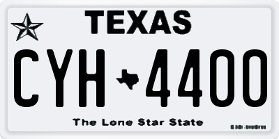 TX license plate CYH4400