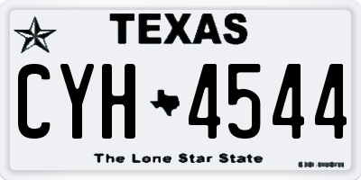 TX license plate CYH4544