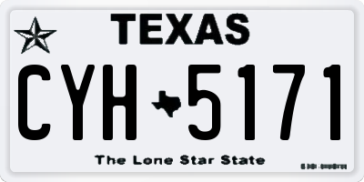 TX license plate CYH5171