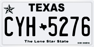 TX license plate CYH5276