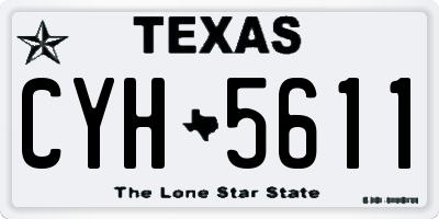 TX license plate CYH5611
