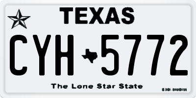 TX license plate CYH5772