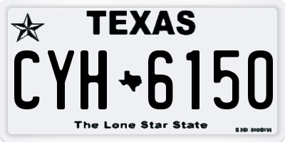 TX license plate CYH6150
