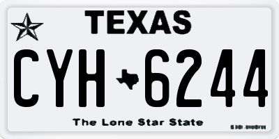 TX license plate CYH6244
